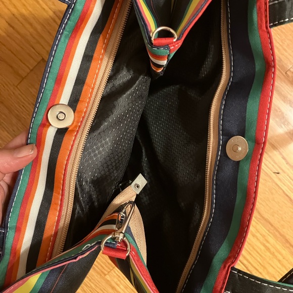 Kate Spade Multicolor Striped Canvas Tote Bag - Picture 4 of 4